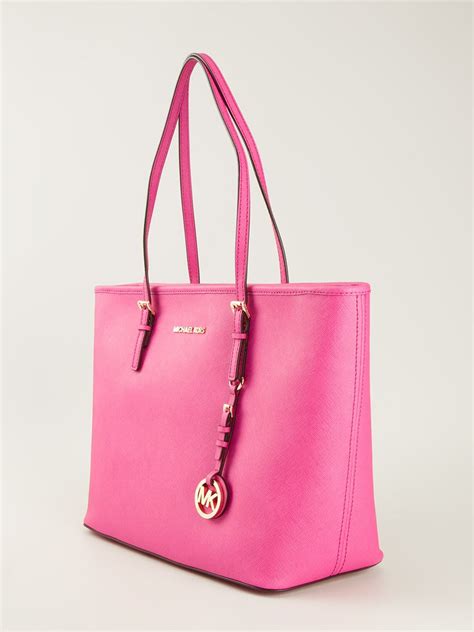 michael kors jet set tote bag pink|michael kors packable tote.